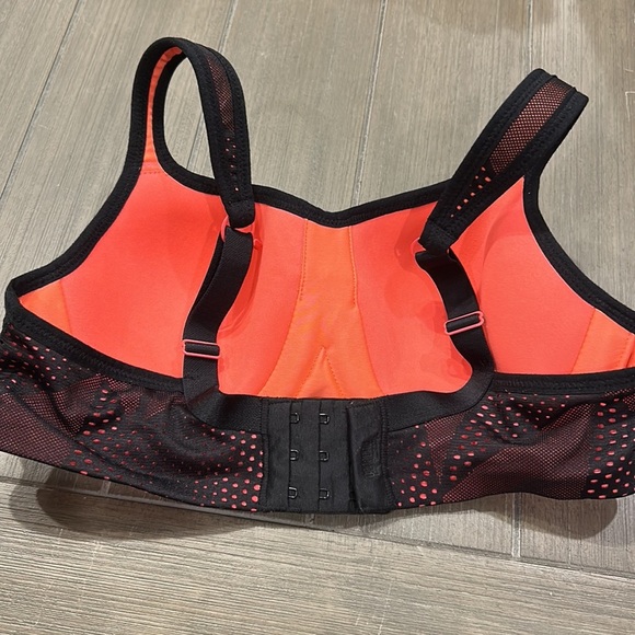 Panache Black & Coral Sport Bra - Picture 7 of 10